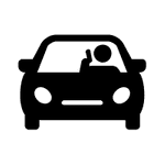 Icon Auto mit Fahrer